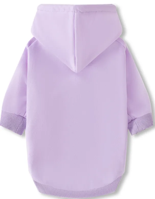 Blank Pet Sweater Cotton Dog Hoodie Clothing Purple - Shop at LoveMi