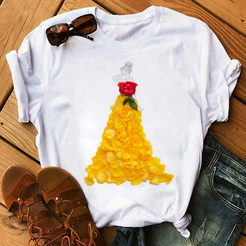Letters Cute Clothing Women's Short Sleeved T-shirts - 2Style - View 1