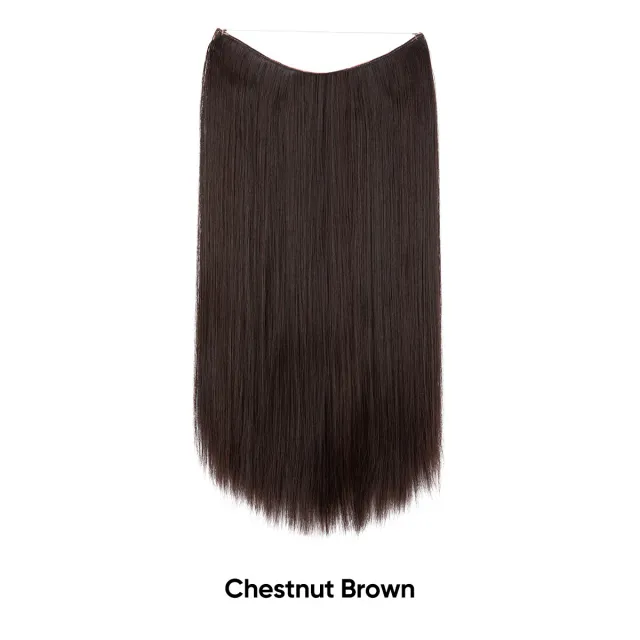 Women's One piece Adjustable Invisible Straight Multi color Gradient Hair Extension Fishline No.2No33 - Shop at LoveMi