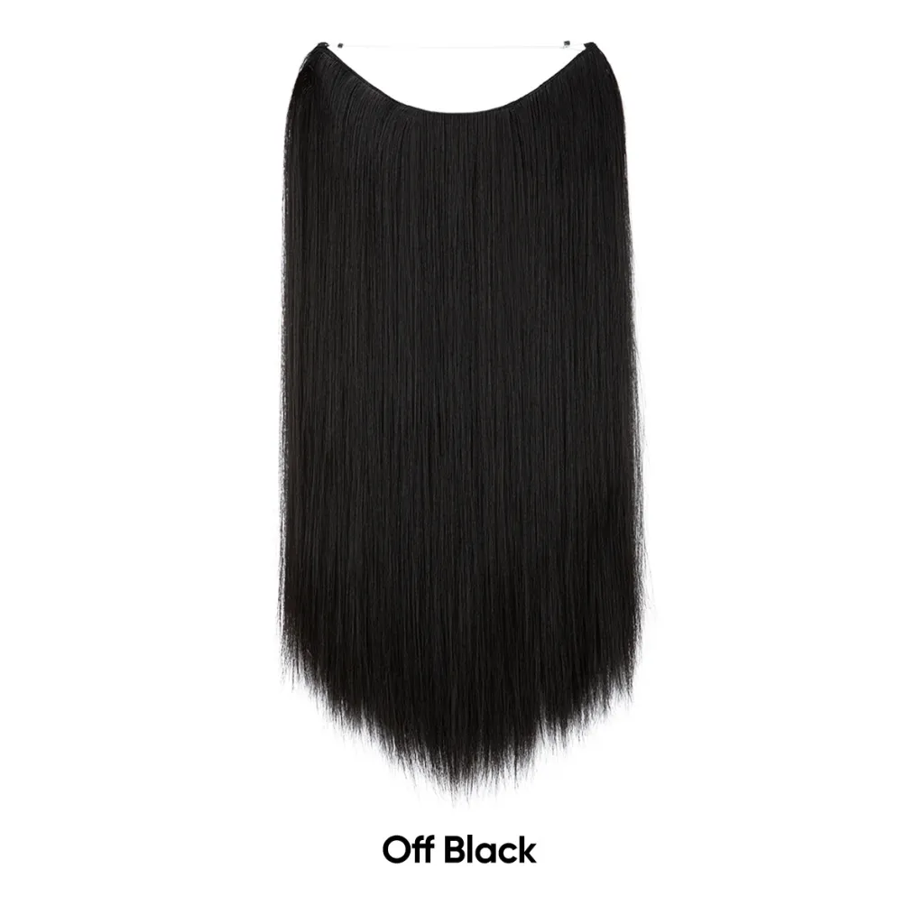 Women's One-piece Adjustable Invisible Straight Multi-color Gradient Hair Extension Fishline - No.2