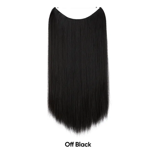 Women's One piece Adjustable Invisible Straight Multi color Gradient Hair Extension Fishline No.2 - Shop at LoveMi
