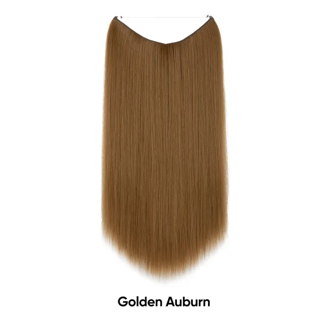 Women's One piece Adjustable Invisible Straight Multi color Gradient Hair Extension Fishline No.27 - Shop at LoveMi