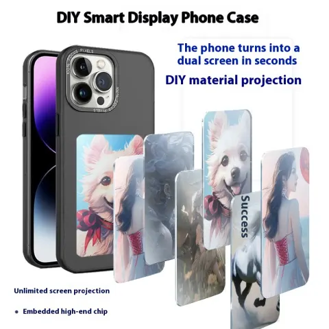 DIY Display Screen Phone Case Free Switching Pattern Protective