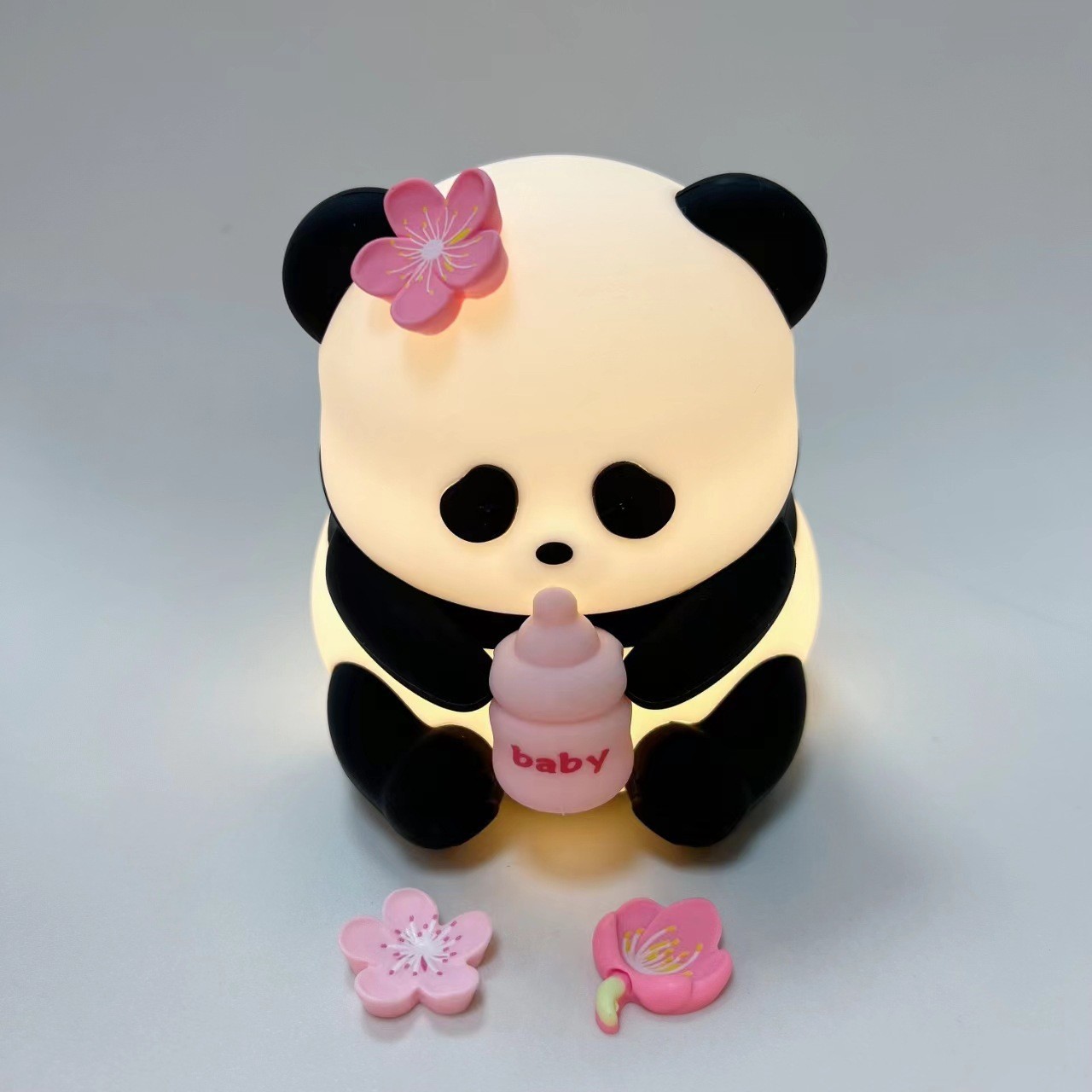 Panda Lamp 3 Small Flowers