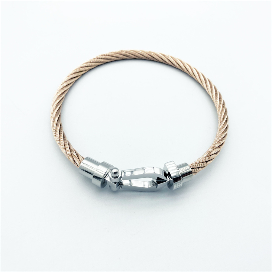 Steel Head Rose Gold Rope