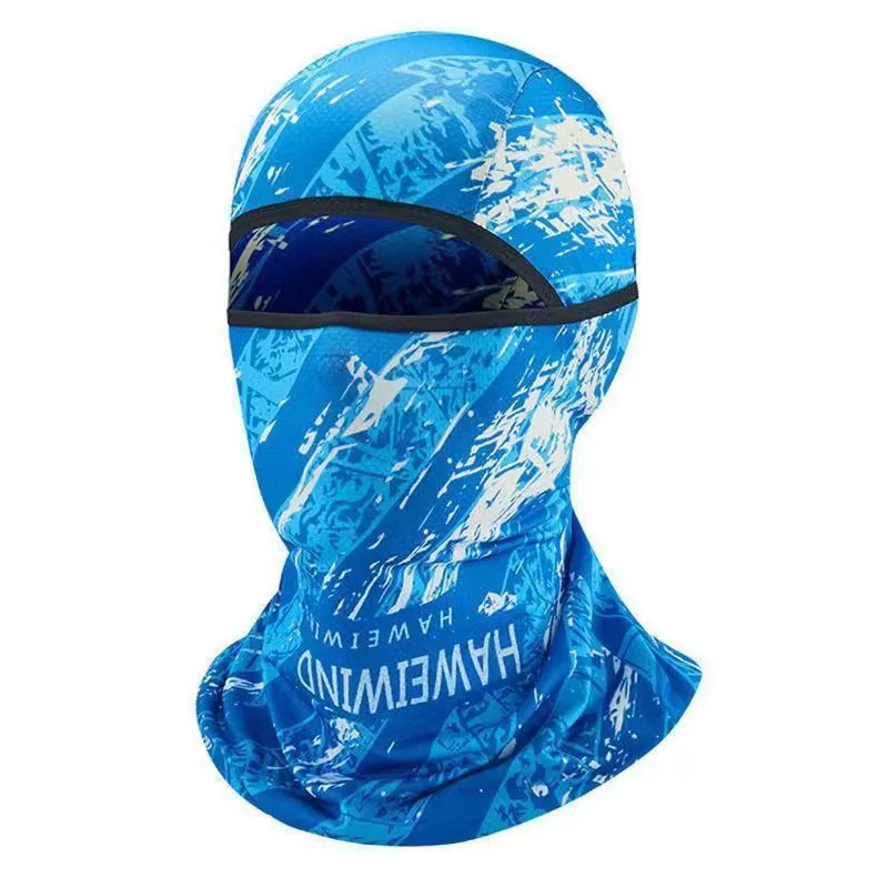 Summer Ice Silk Sun Protection Mask Men's Head Cover Full Face Fishing Sun Protection Scarf - Tlb413