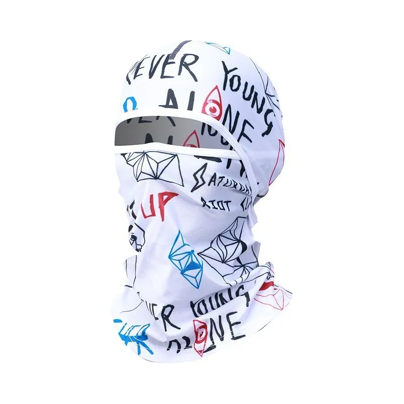 Summer Ice Silk Sun Protection Mask Men's Head Cover Full Face Fishing Sun Protection Scarf - Tlb402