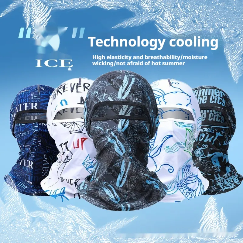 Summer Ice Silk Sun Protection Mask Men's