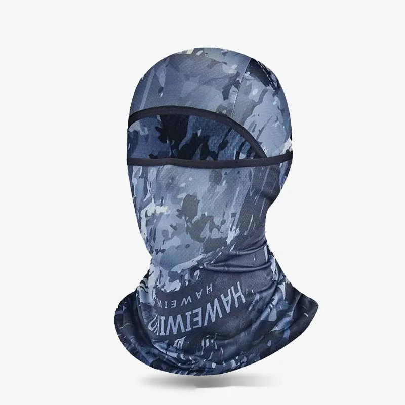 Summer Ice Silk Sun Protection Mask Men's Head Cover Full Face Fishing Sun Protection Scarf - Tlb414