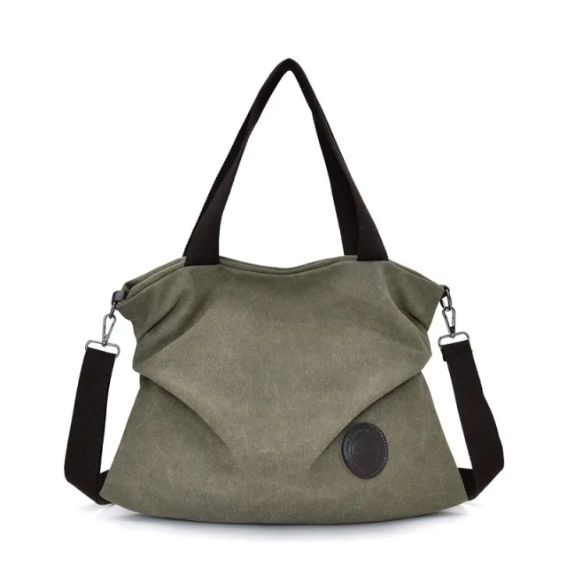 Ladies Handbag Canvas Bag Green - Shop at LoveMi