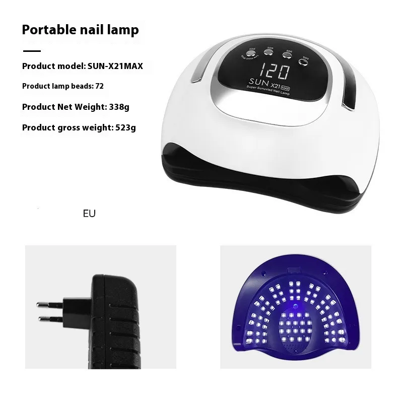Large Space Double Light Source Quick-drying Wear Nail Dryer - Sunx21Max Eu