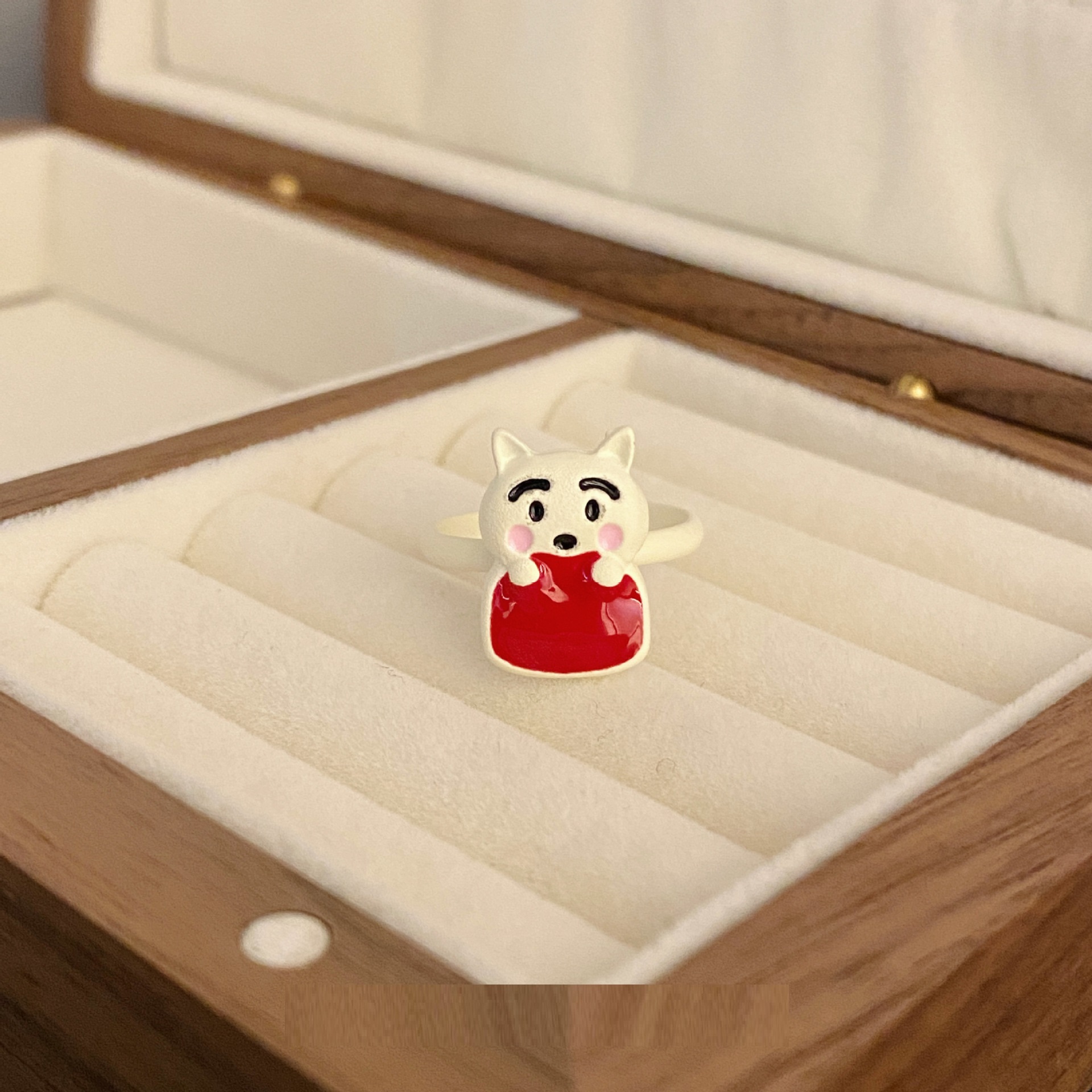 Childlike Cute Puppy Ring Special-interest Design