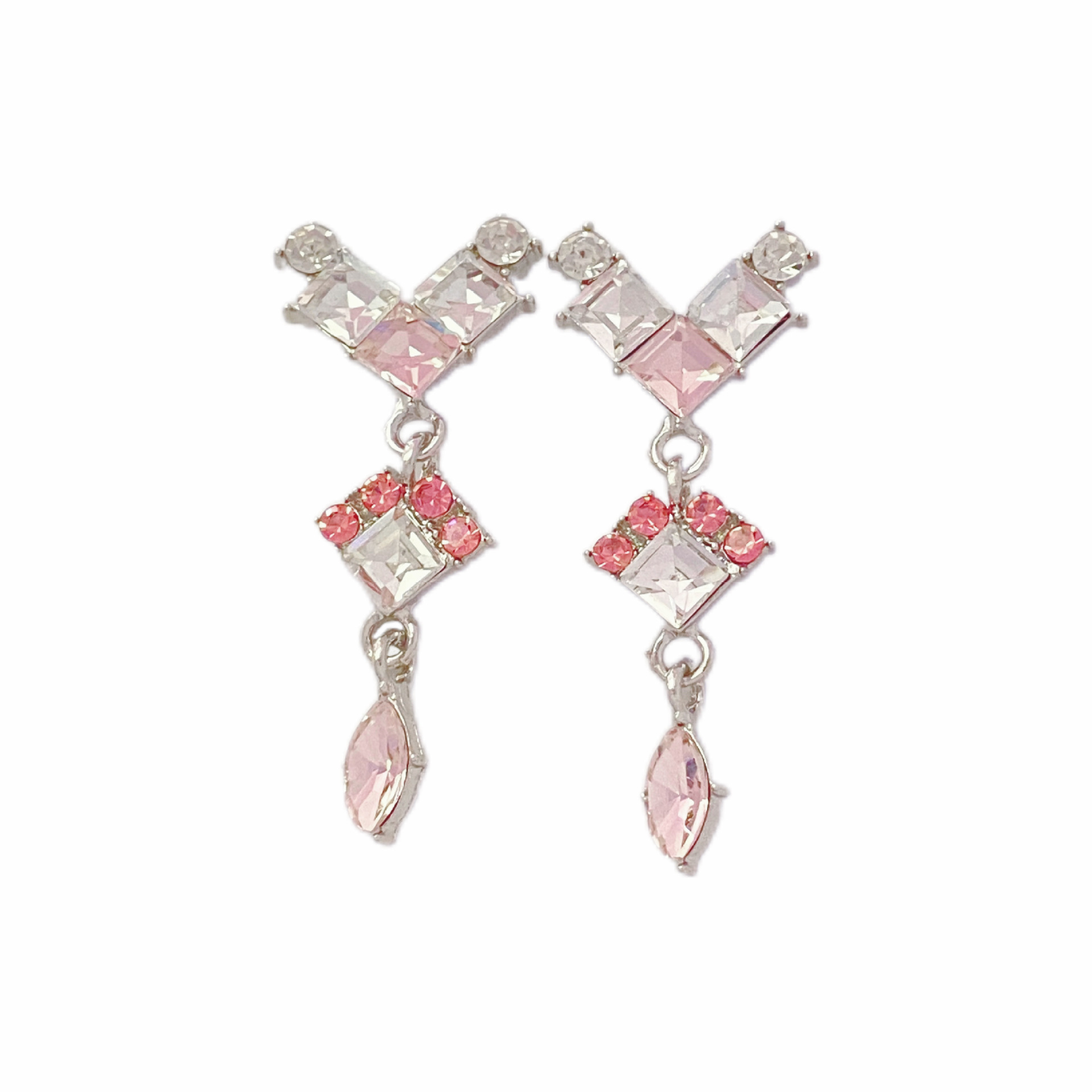 Pink Zircon Earrings