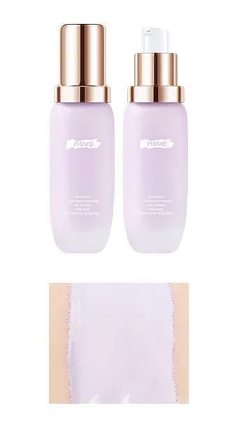 Silky Soft Moisturizing Face Repair Makeup Primer Adjust Skin Color - 2 Purple
