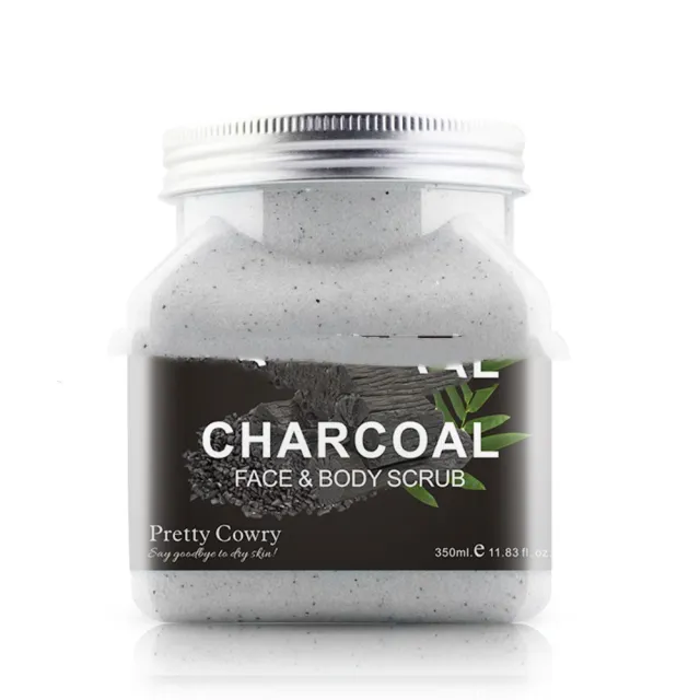 Fruit Fragrance Bath Salt Exfoliating Body Scrub Cream Bamboo Charcoal 350Ml - Shop at LoveMi