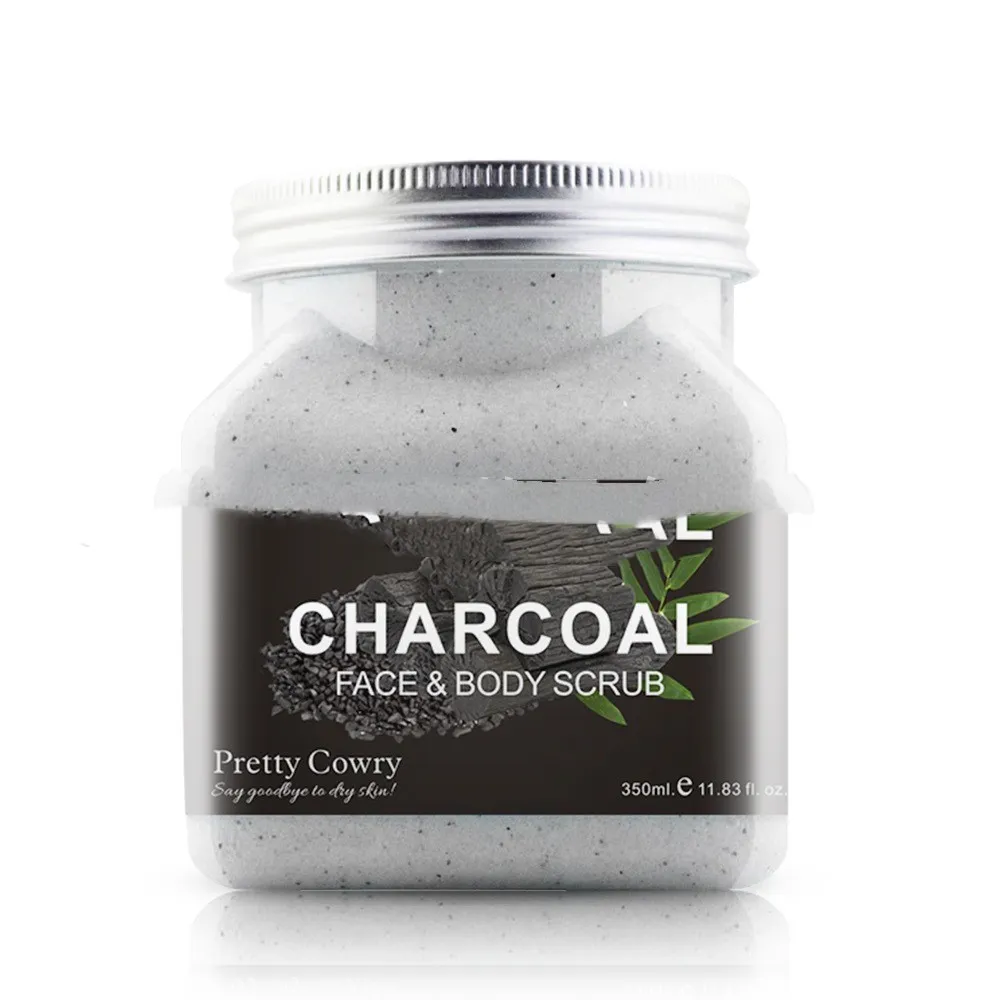 Fruit Fragrance Bath Salt Exfoliating Body Scrub Cream - Bamboo Charcoal 350Ml