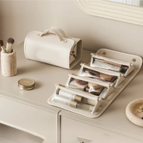 Removable Portable Cosmetic Bag Large Capacity Folding Bags
