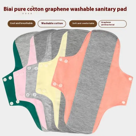 Graphene Protection Mat Cotton Antibacterial Waterproof Sanitary Pads Urine