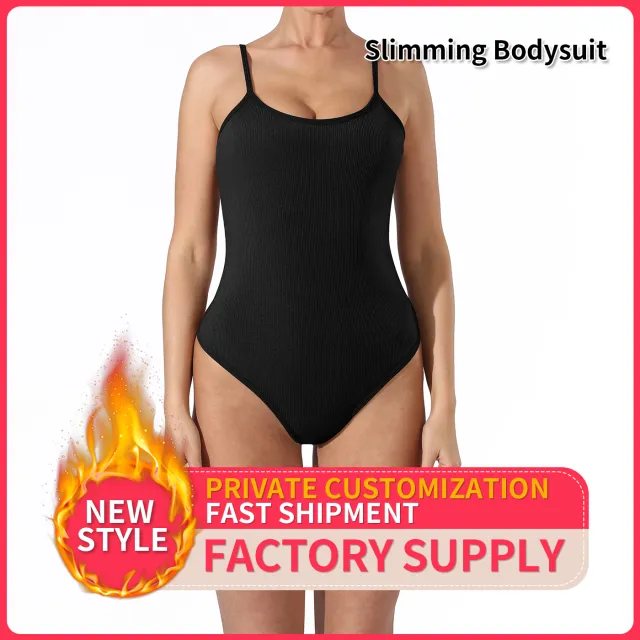 Women's Fashion Simple Solid Color Bodysuit Black - Shop at LoveMi