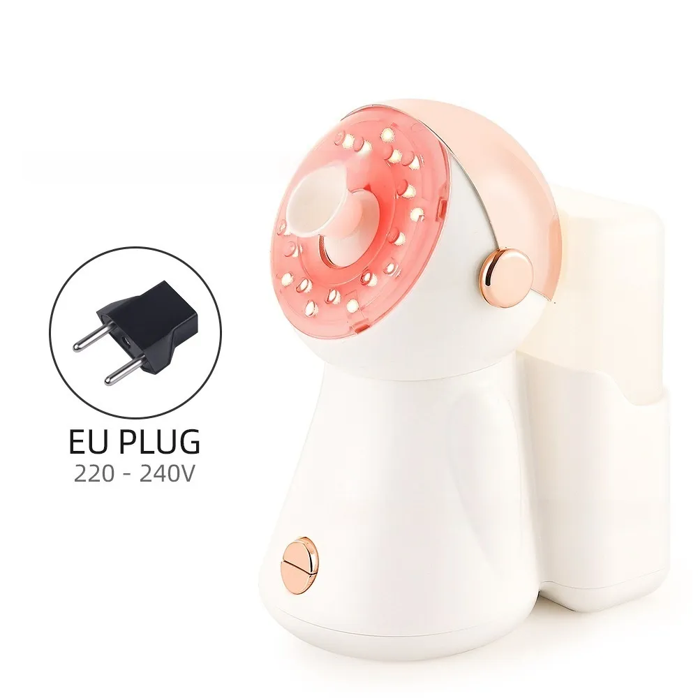 Facial Steamer With Light Household Nano Spray Hydrating And Humidifying Hot Spray 7 Colour Colour Light - Rose Gold With Light Eu