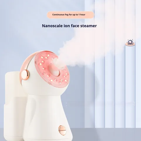 Facial Steamer with Light Household Nano Spray Hydrating