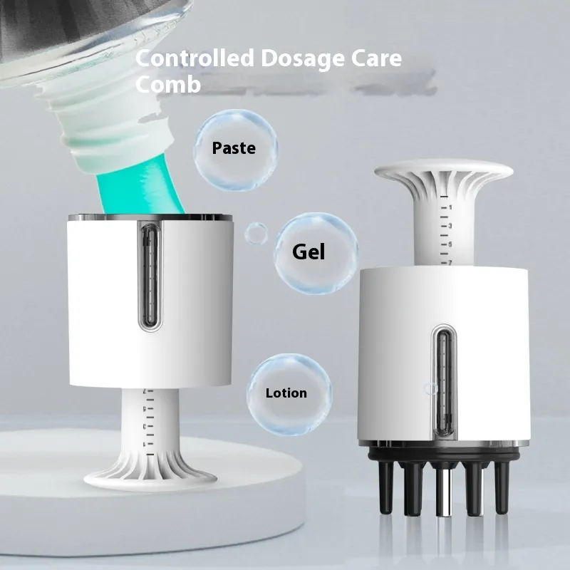 Mini-portable Lotion Paste Scalp Medicine Supplying Device
