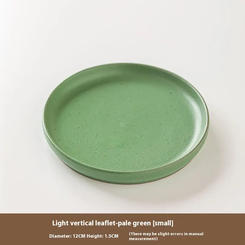 Ceramic Burning Bone Dish Good-looking Retro Plate Cold Dish Plate