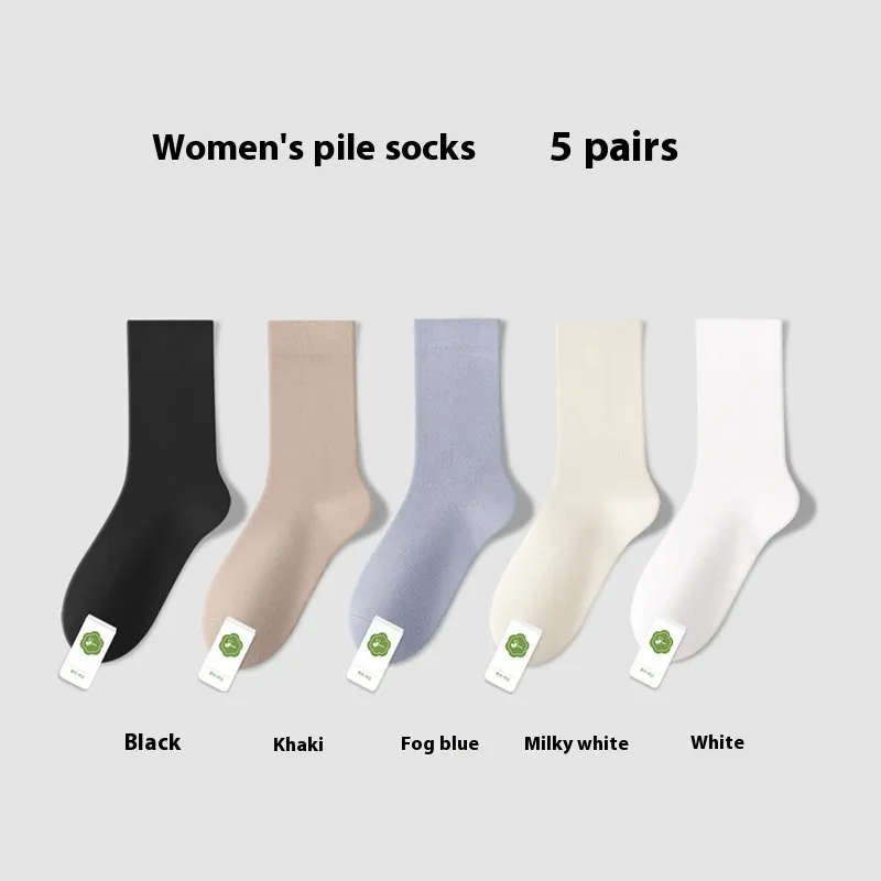 Spring And Summer Thin Anti-Pilling Pure Cotton Women's Socks Sweat-absorbent Breathable - Simple Package