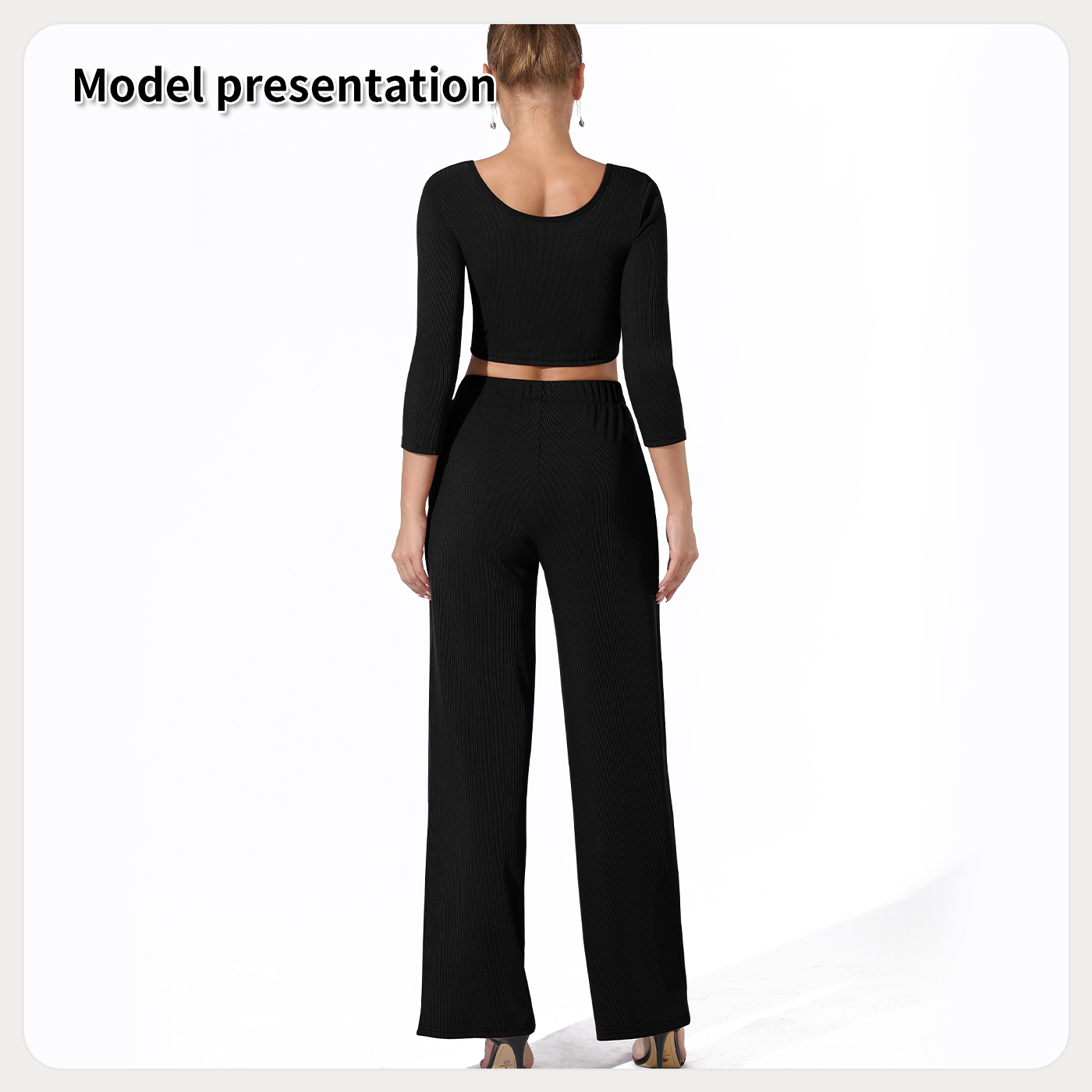 Womens-Fashion-Simple-Solid-Color-Top-Pants-Set