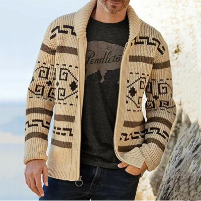 Men's Fashion Lapel Youth Casual Cardigan Jacket