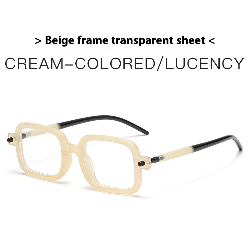 Beige Frame Transparent Sheet