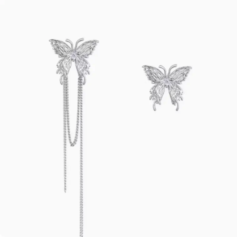 Can Draw Three-dimensional Butterfly Minority Necklace