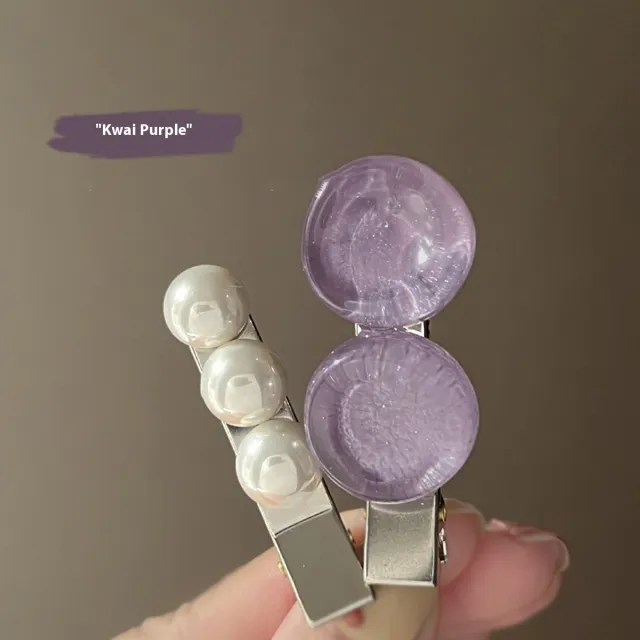 Dopamine Cute Seamless Cosmetic Clip Sunflower Purple Twopiece - Shop at LoveMi
