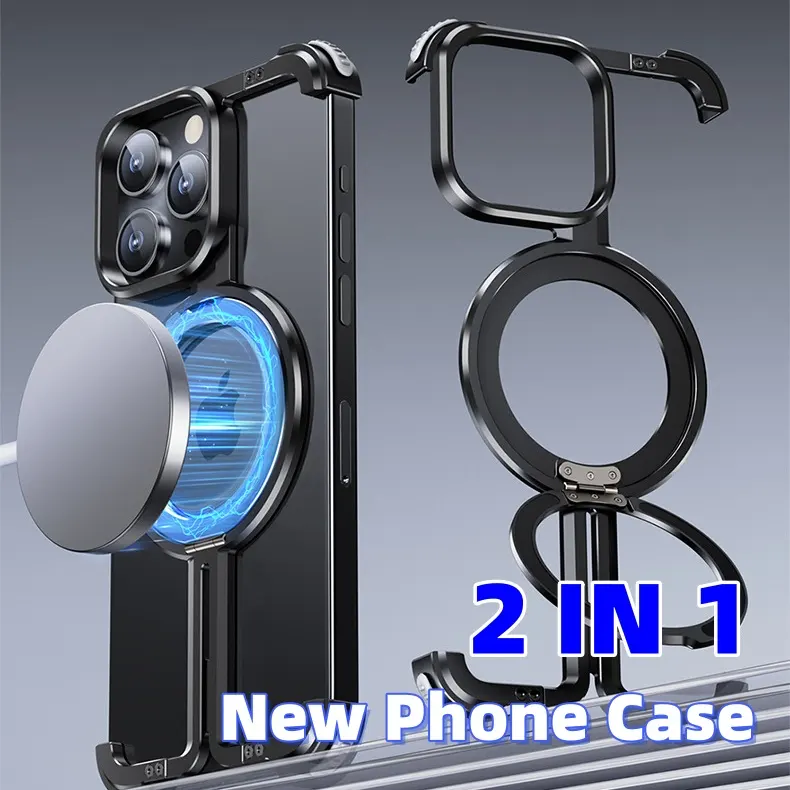 Metal Airbag Anti-fall Shell Phone Case Protective Shock Absorption