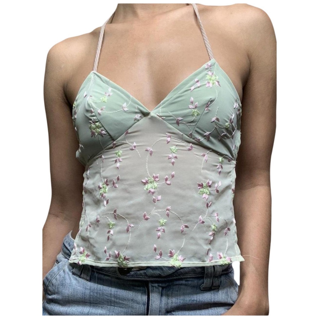 Fashion Splicing Sling Women's Vest Top