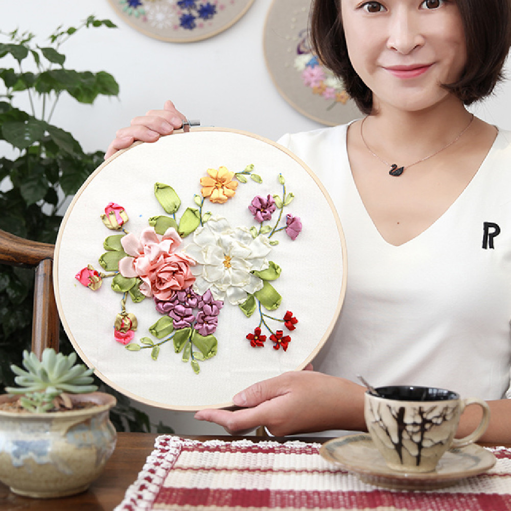 Embroidery Diy Handmade Self-embroidery Ribbon Embroidery Three-dimensional… — image 1