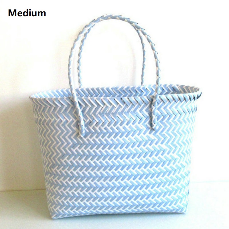 Medium Light Blue White