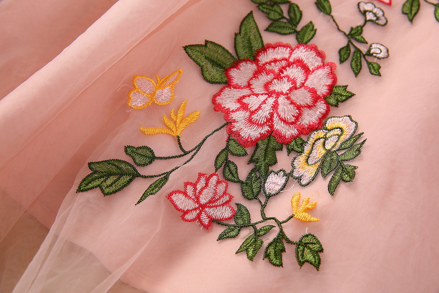 Embroidered Mesh Swing Dress, picture 5 of 8