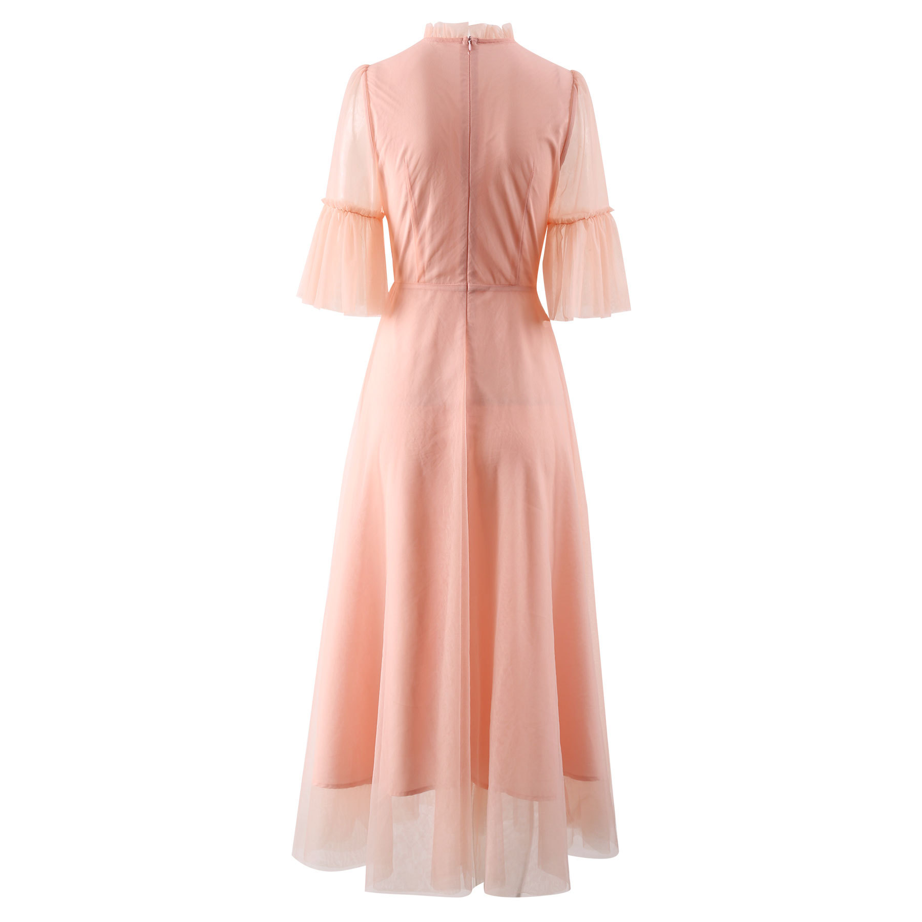 Embroidered Mesh Swing Dress, picture 3 of 8