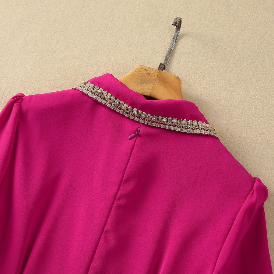 Lace Lapel Short Sleeve Dress, picture 5 of 8
