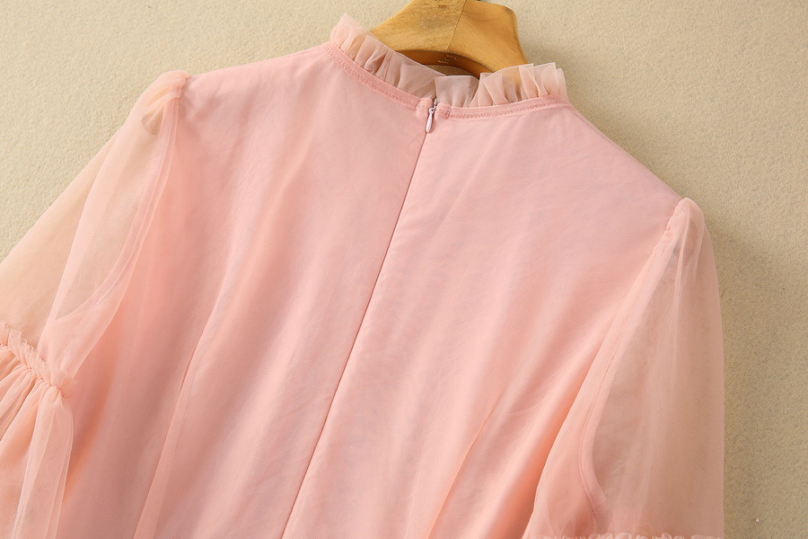 Embroidered Mesh Swing Dress, picture 7 of 8