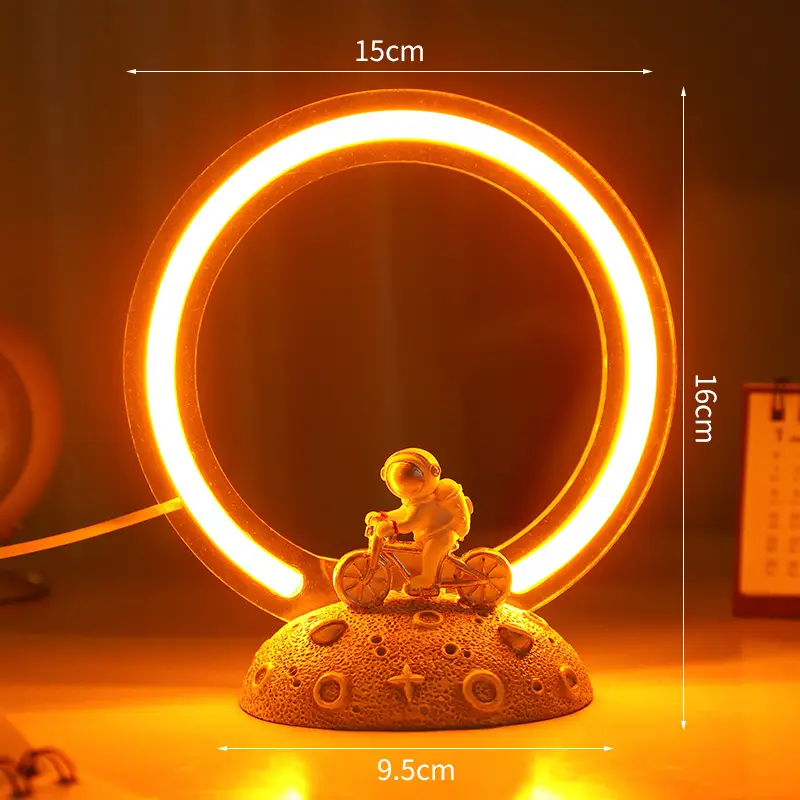 Creative Halo Knight Night Light Cycling Astronaut Decoration