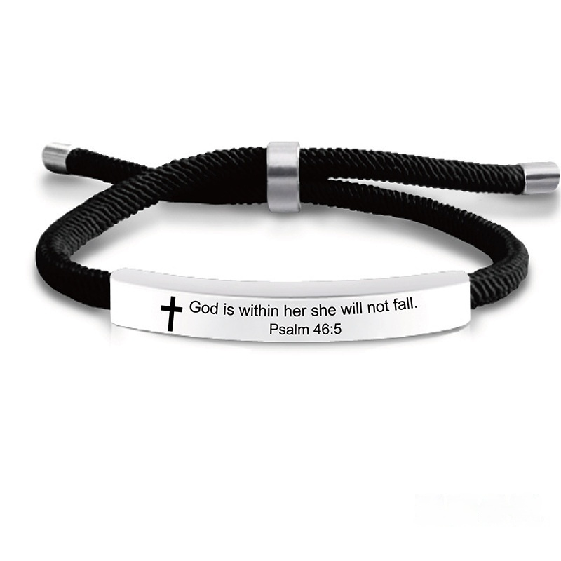 SLX001 Black Rope Bracelet