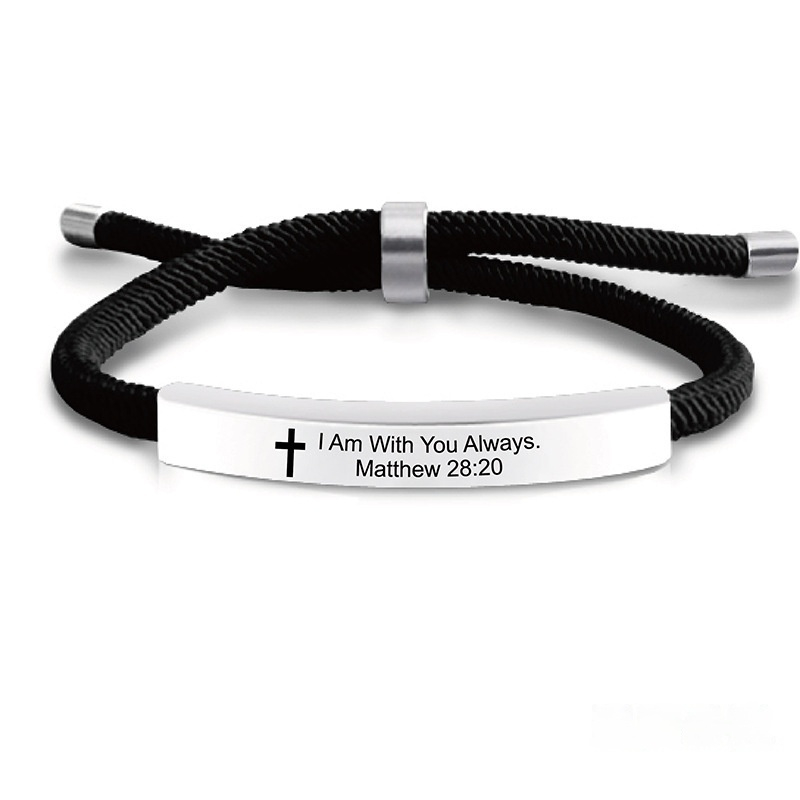 SLX002 Black Rope Bracelet