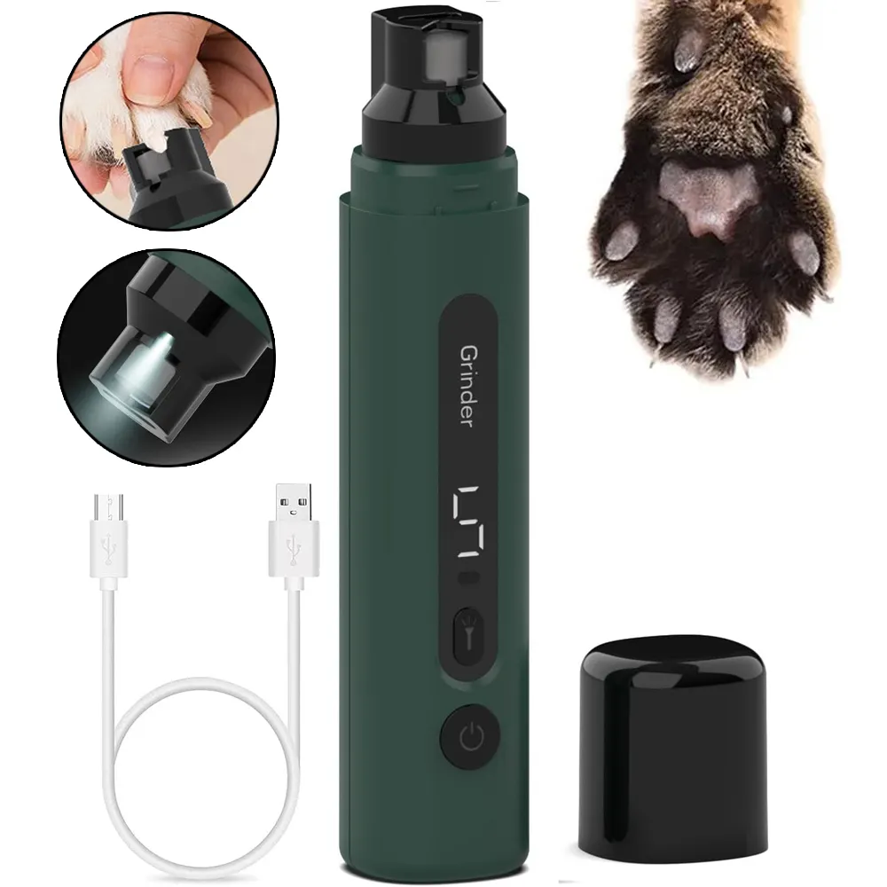Dog Nail Grinder Electric Pet Trimmers Rechargeable