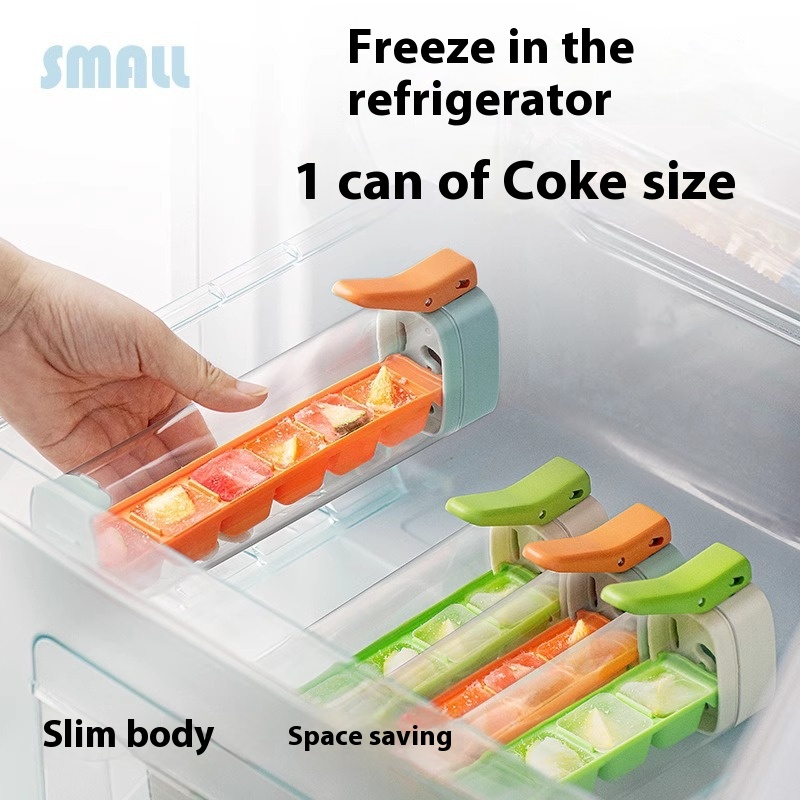 Ice Cube Mold with Storage Box. Overview: 1. One Touch Release - With the Ice Tray, you can easily remove all the ice cubes with just one press. 2. Food-Grade Material - These ice trays are made of food-grade PET, which is BPA-free and non-toxic. They can