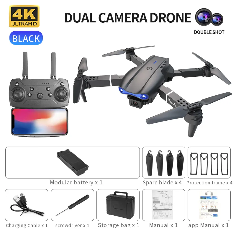 Long Battery Life of Dual-camera Quadcopter