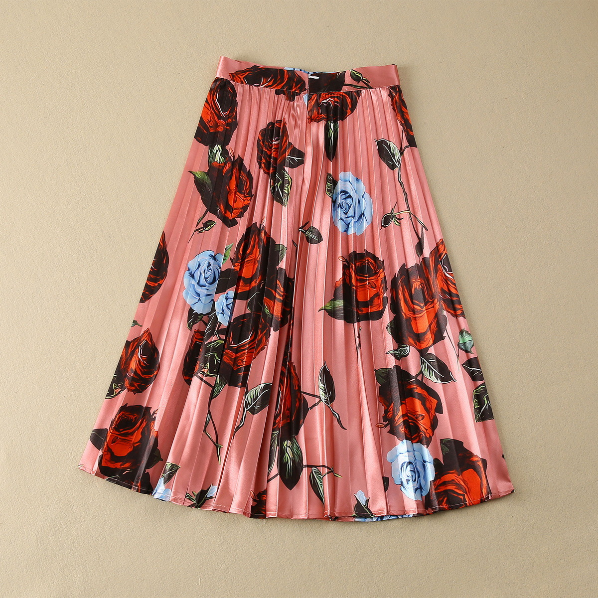 Long Sleeve Pleated Midi Skirt Suit, picture 7 of 8