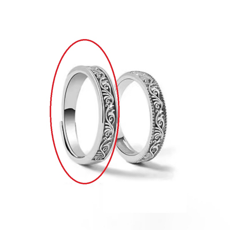 JZ074 Men's White Gold Color