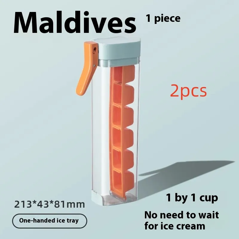 Ice Cube Mold Household Ice Maker Food Grade Press Ice Tray Ice Cube Maker Ice Tray Mold With Storage Box Kitchen Gadget – image 9